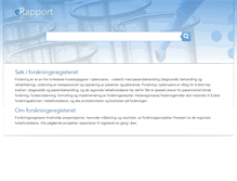 Tablet Screenshot of forskningsprosjekter.ihelse.net